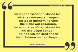 Heinrich Heine - im schönen Mai