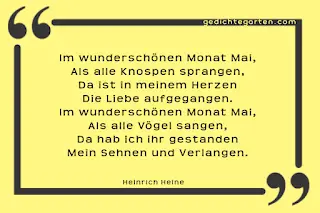 Heinrich Heine - im wunderschönen Monat Mai