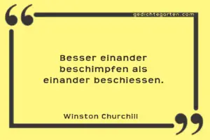 Beschimpfen als beschissen - Winston Churchill