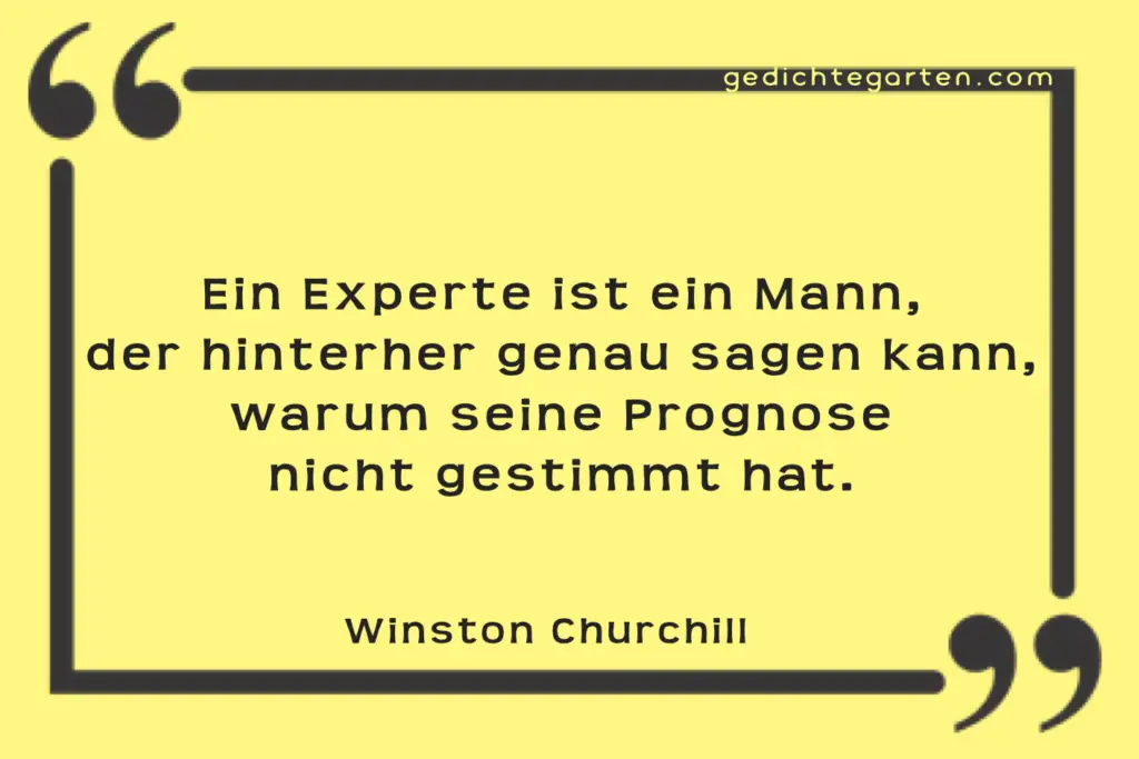 Experte - Winston Churchill - Zitat