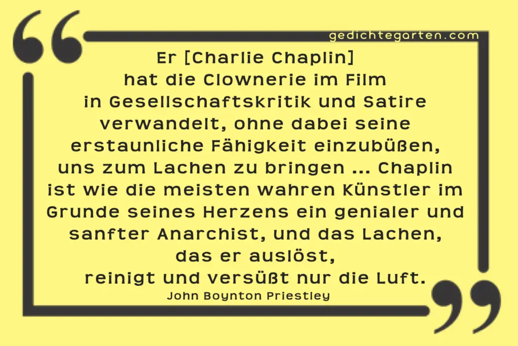 John Boynton Priestly über Charlie Chaplin