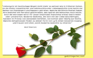 Liebesgedichte - von Wolf Dietrich