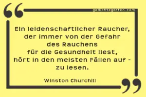 Raucher - Winston Churchill - Zitat