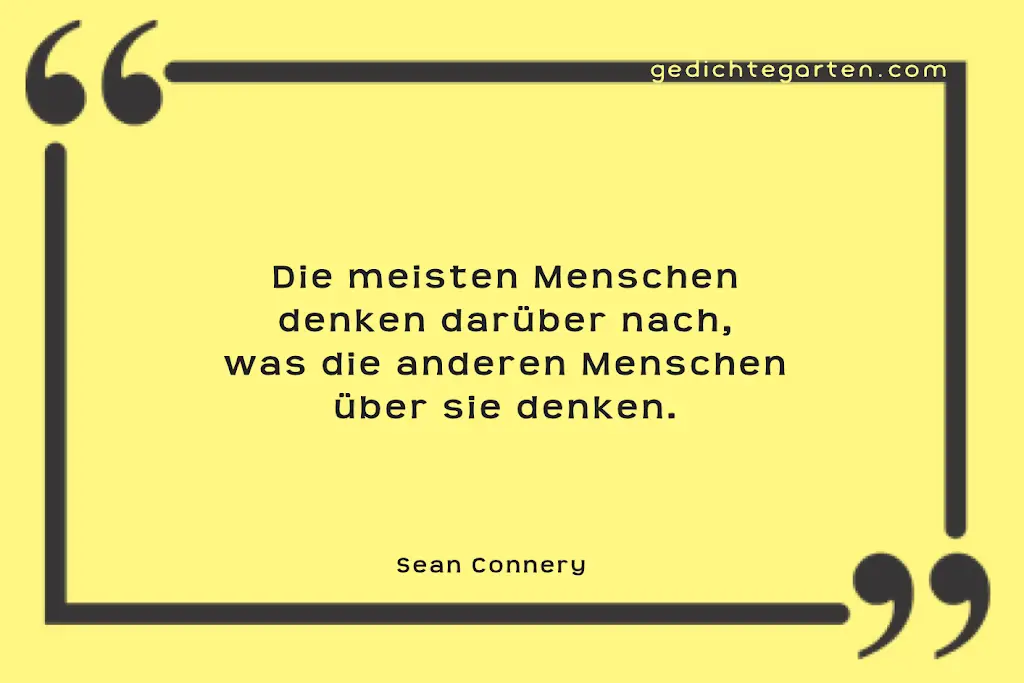 Menschen denken nach - Sean Connery