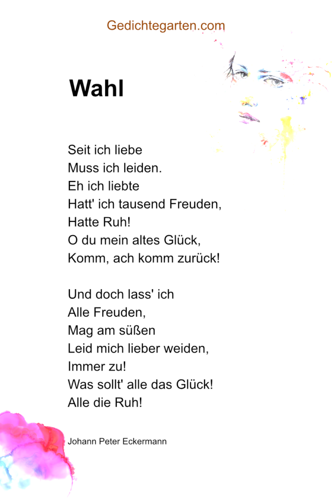 Johann Peter Eckermann - Gedicht - Liebe