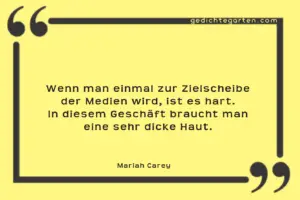 Mariah Carey - Zitat - Zielscheibe - Medien