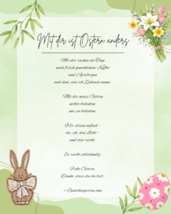 Ostergedicht Liebe: „Mit dir ist Ostern anders“ – für alle die jemanden haben