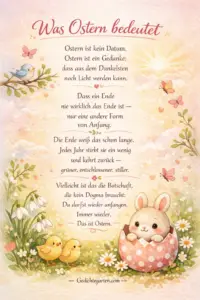Ostergedicht: „Was Ostern bedeutet“ – besinnlich, modern & mit Tiefgang