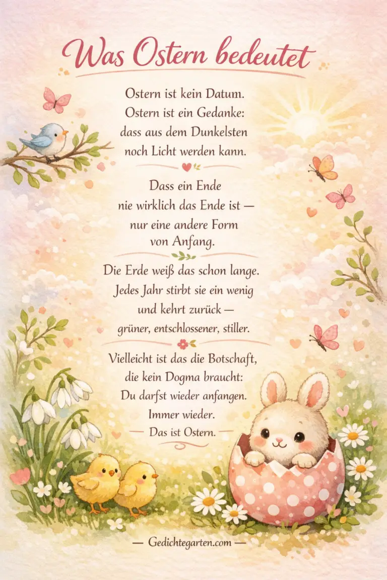 Ostergedicht: „Was Ostern bedeutet“ – besinnlich, modern & mit Tiefgang