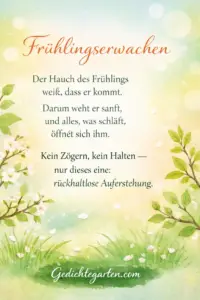 Ostergedicht „Frühlingserwachen“ – kurz, tiefgründig & modern
