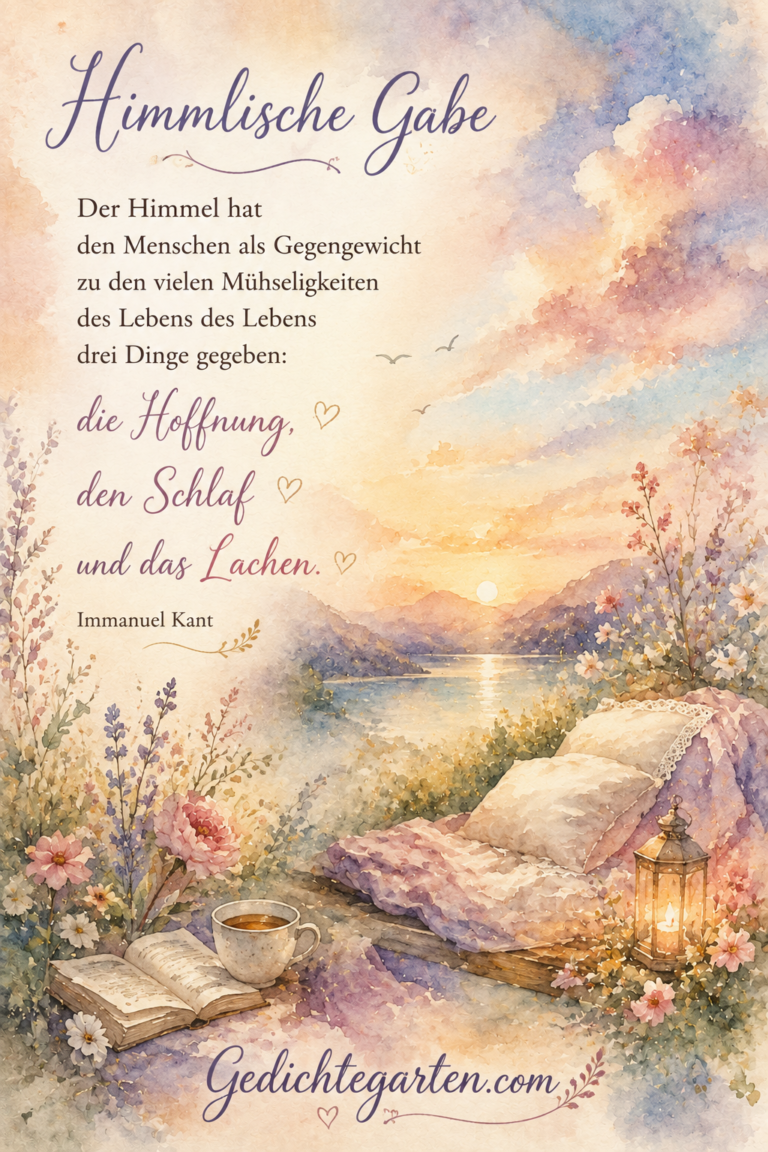 Himmlische Gabe – Hoffnung, Schlaf und Lachen